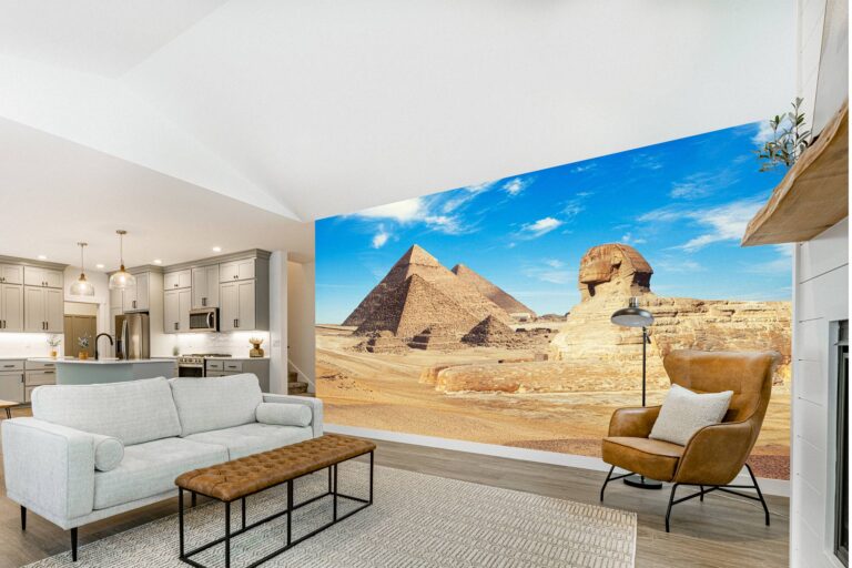 Egypt Pyramid & Sphinx Wallpaper Photo Wall Mural Wall UV Print Decal Wall Art Décor