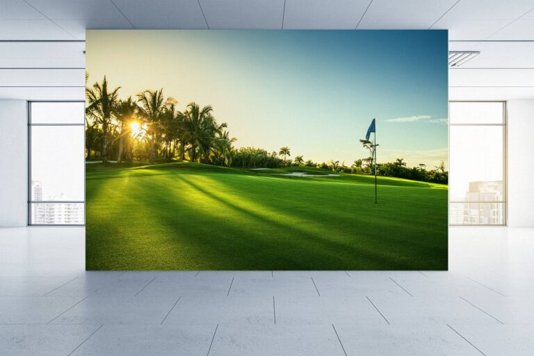 Golf Course Countryside Wallpaper Photo Wall Mural Wall UV Print Decal Wall Art Décor