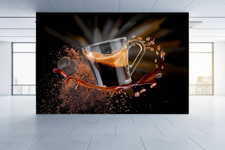 Cup of Coffee Wallpaper Photo Wall Mural Wall UV Print Decal Wall Art Décor