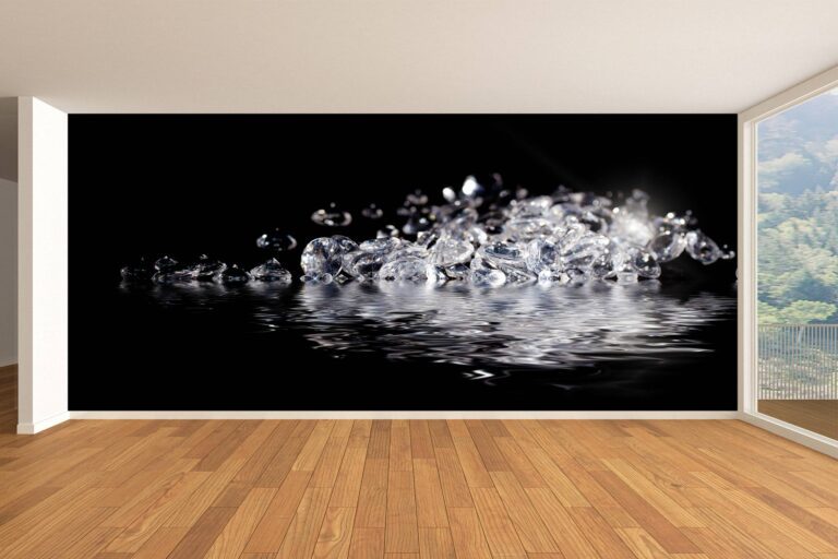 Diamonds in Water Wallpaper Photo Wall Mural Wall UV Print Decal Wall Art Décor