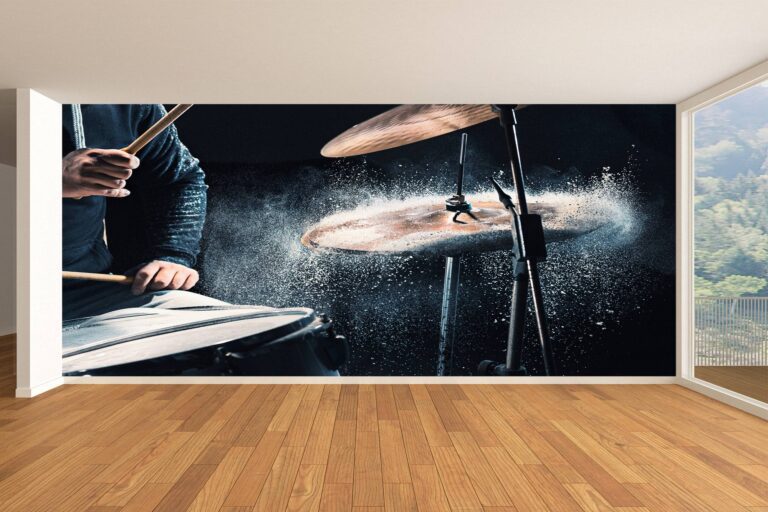 Drums at the Concert Wallpaper Photo Wall Mural Wall UV Print Decal Wall Art Décor