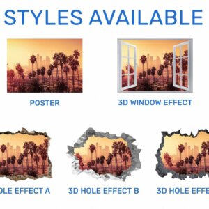 Singapore Wall Decal - Self Adhesive Wall Sticker, City Landscape Art, Wall Decoration, Removable Vinyl, Easy To Install