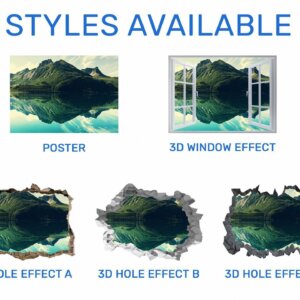 Wall Sticker Mountain - Self Adhesive Wall Sticker, Vinyl Wall Decal ,Nature Wall Sticker, Wall Decor for Bedroom, Easy To apply, Wall Decor, Living Room Wall Sticker