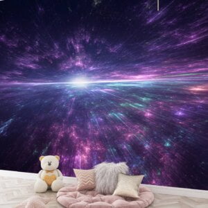 Vibrant Space Wall Decor in Bedroom