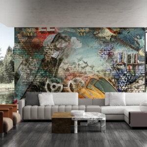 Self-adhesive wallpaper capturing the urban vibes of The Big Apple