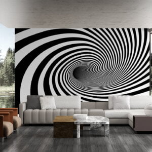 Self-adhesive wallpaper showcasing a mesmerizing twister motion