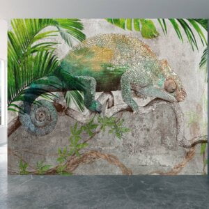 Peel and stick chameleon wall paper roll