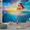 Wallpaper roll showcasing underwater mermaid and woman fantasy