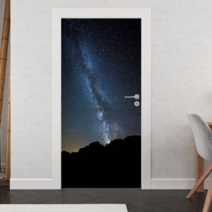 The Milky Way in The Space Door Sticker Self Adhesive Vinyl Sticker Art Décor