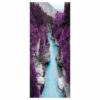 Purple Landscape & the River Door Sticker Peel & Stick Vinyl Door Wrap Art Décor