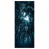 Full Moon over the Forest Door Sticker Peel & Stick Vinyl Door Wrap Art Décor