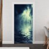 Mysterious Ocean Door Sticker Peel & Stick Vinyl Door Wrap Art Décor