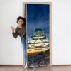 Castle in Japan Door Sticker Peel & Stick Vinyl Door Wrap Art Décor