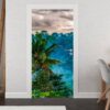 Jungle of Palm Trees Door Sticker Peel & Stick Vinyl Door Wrap Art Décor