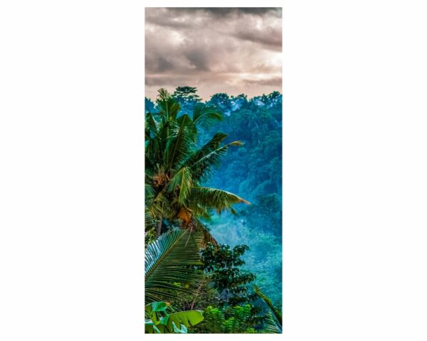 Jungle of Palm Trees Door Sticker Peel & Stick Vinyl Door Wrap Art Décor