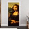 Mona Lisa Door Sticker Peel & Stick Vinyl Door Wrap Art Décor