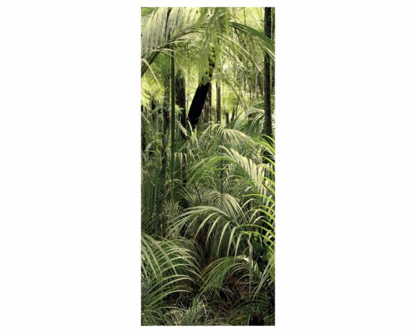 Tropical Jungle Forest Door Sticker Peel & Stick Vinyl Door Wrap Art Décor