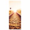 Vintage Railroad Door Sticker Peel & Stick Vinyl Door Wrap Art Décor