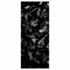 Black Satin Door Sticker Peel & Stick Vinyl Door Wrap Art Décor