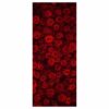 Red Rose Background Door Sticker Peel & Stick Vinyl Door Wrap Art Décor