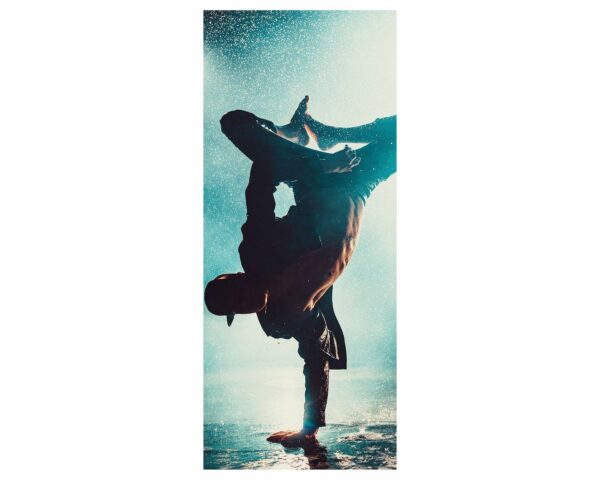Dancer on Stage Door Sticker Peel & Stick Vinyl Door Wrap Art Décor