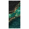 Green Marble Door Sticker Peel & Stick Vinyl Door Wrap Art Décor