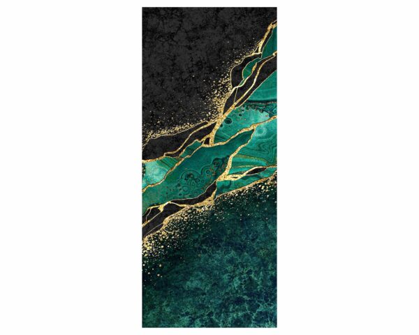 Green Marble Door Sticker Peel & Stick Vinyl Door Wrap Art Décor
