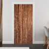 Brown Planks Door Sticker Peel & Stick Vinyl Door Wrap Art Décor