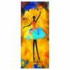 Dancing Figure Door Sticker Peel & Stick Vinyl Door Wrap Art Décor