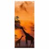 Giraffe African Animal Door Sticker Peel & Stick Vinyl Door Wrap Art Décor