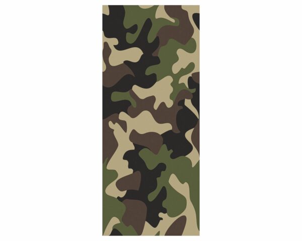 Camo Military Theme Door Sticker Peel & Stick Vinyl Door Wrap Art Décor