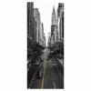 Street View in Manhattan Door Sticker Peel & Stick Vinyl Door Wrap Art Décor