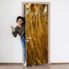 Gold Grass at Sunrise Door Sticker Peel & Stick Vinyl Door Wrap Art Décor