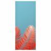 Coral Palm Door Sticker Peel & Stick Vinyl Door Wrap Art Décor