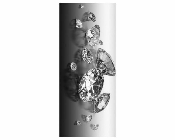 Large Diamonds Door Sticker Peel & Stick Vinyl Door Wrap Art Décor