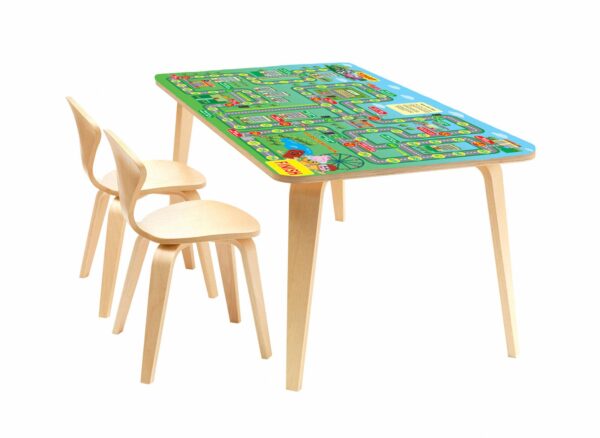 Animate Game For Kids Table Wrap Sticker Laminated Vinyl Cover Self-Adhesive for Desk and Tables