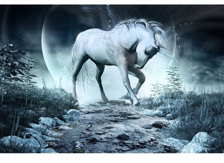 Unicorn Moon Night Table Wrap Sticker Laminated Vinyl Cover Self-Adhesive for Desk and Tables