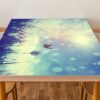 Spring Butterfly Grass Table Wrap Sticker Laminated Vinyl Cover Self-Adhesive for Desk and Tables