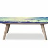 Spring Butterfly Grass Table Wrap Sticker Laminated Vinyl Cover Self-Adhesive for Desk and Tables