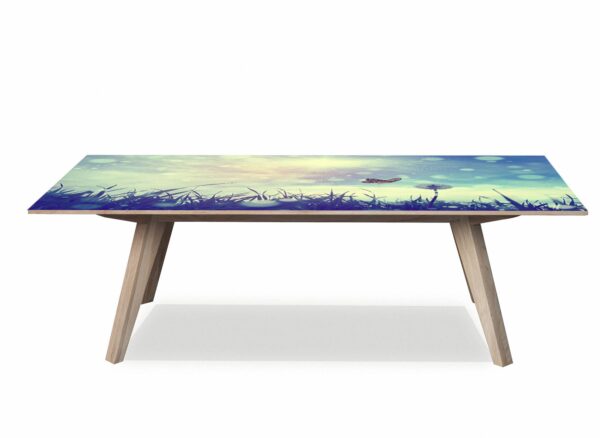 Spring Butterfly Grass Table Wrap Sticker Laminated Vinyl Cover Self-Adhesive for Desk and Tables