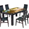 Pirates Palm Beach View Table Wrap Sticker Laminated Vinyl Cover Self-Adhesive for Desk and Tables