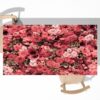 Background of flowers Table Wrap Sticker Laminated Vinyl Cover Self-Adhesive for Desk and Tables