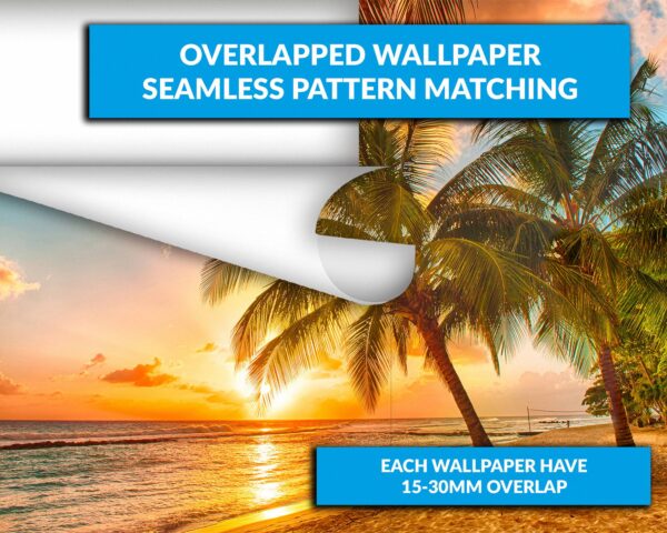 Sunset & Palma Beach View Wallpaper Photo Wall Mural Wall UV Print Decal Wall Art Décor