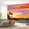 Sunset on the Beach View Wallpaper Photo Wall Mural Wall UV Print Decal Wall Art Décor