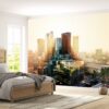 City Sunset Landscape View Wallpaper Photo Wall Mural Wall UV Print Decal Wall Art Décor