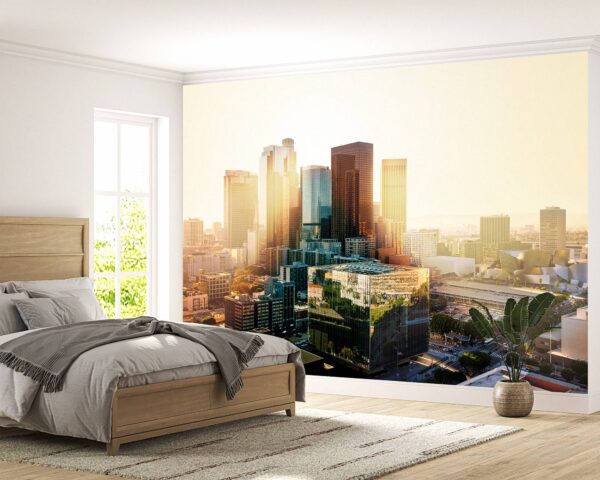 City Sunset Landscape View Wallpaper Photo Wall Mural Wall UV Print Decal Wall Art Décor