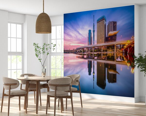 Tokyo Skytree mural for contemporary living rooms and home offices