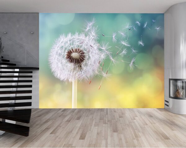 Flowing Dandelion Relaxing Wallpaper Photo Wall Mural Wall UV Print Decal Wall Art Décor