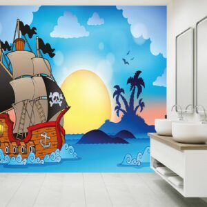 Ship & Sea Animated Wallpaper Photo Wall Mural Wall UV Print Decal Wall Art Décor