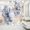 Unique Abstract Flowers Wallpaper Photo Wall Mural Wall UV Print Decal Wall Art Décor